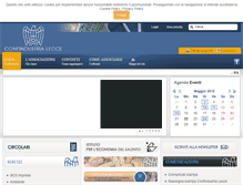 Tablet Screenshot of confindustrialecce.it